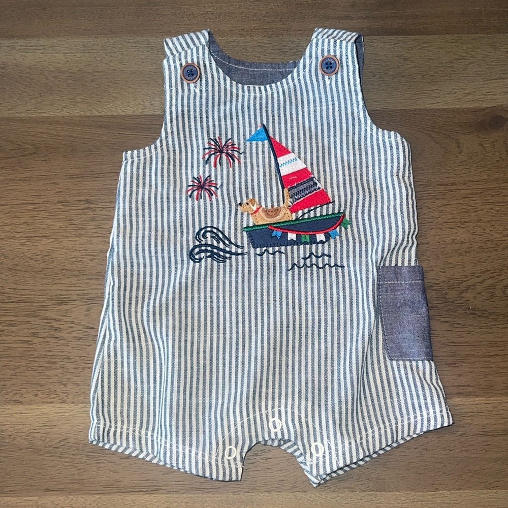 Mudpie Sailboat Puppy Jon Jon 0-3 months